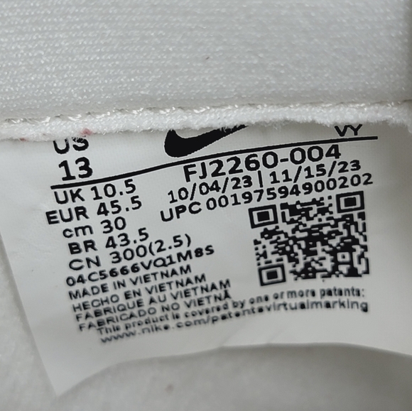 Nike Dunk Low Lux Phantom Red Croc Gum Sole FJ2260-004 Wmns Sz 13 Mens 11.5 New - Picture 4 of 9